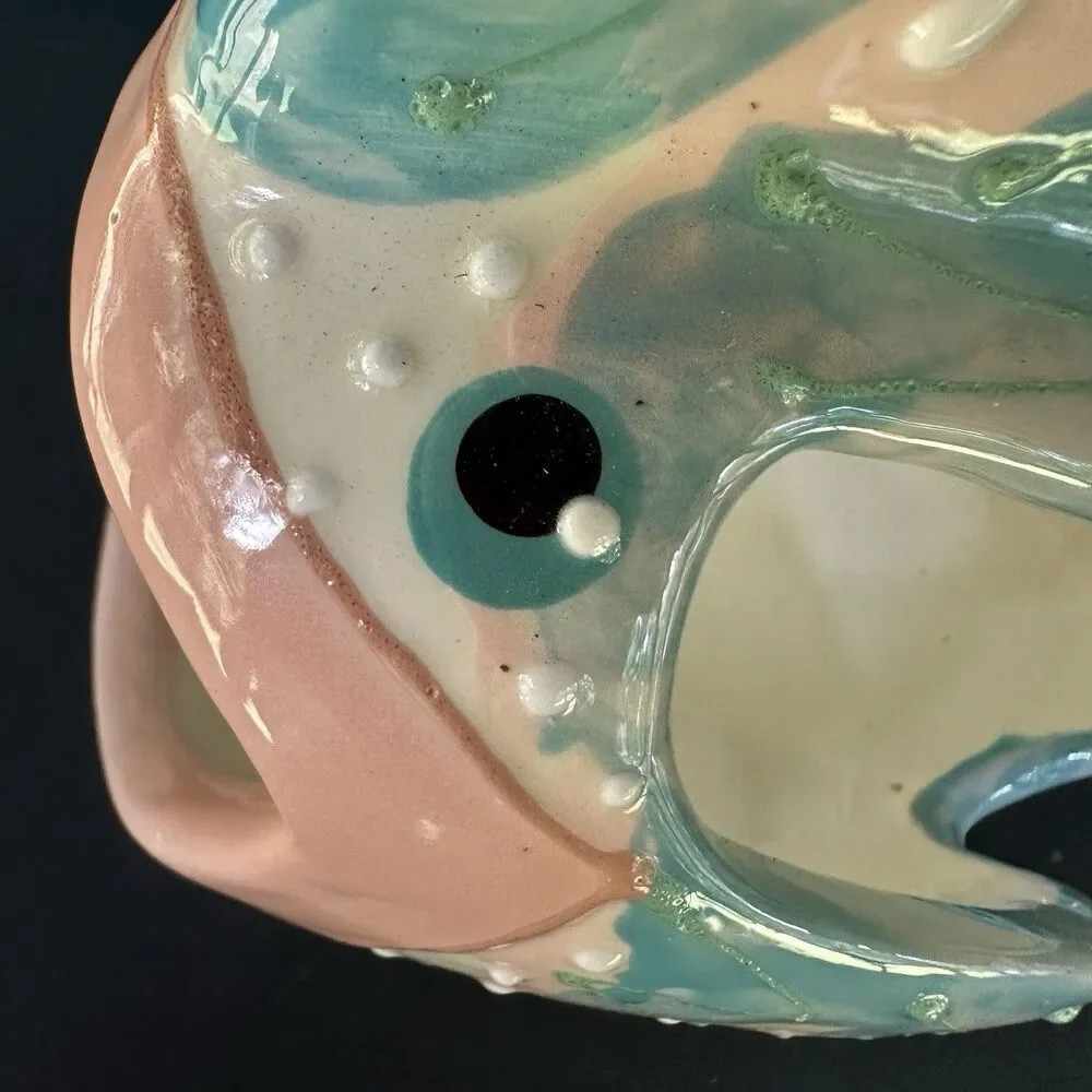 VTG Lanz Russell 1995 Ceramic Fish Sculpture Coastal Seafood Restaurant Decor